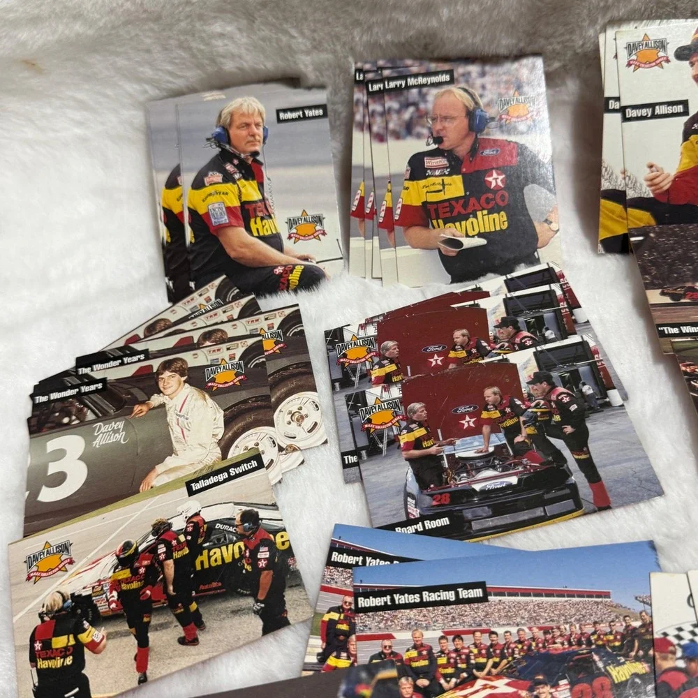 33pc 1993 Maxx Davey Allison Texaco Havoline NASCAR Racing Cards Lot Duplicates